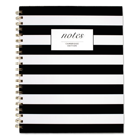 Cambridge Notebook, Stripes, Hrdcv, Black 59010